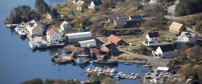 Oversiktsbilete over den gamle verven på Jensaneset